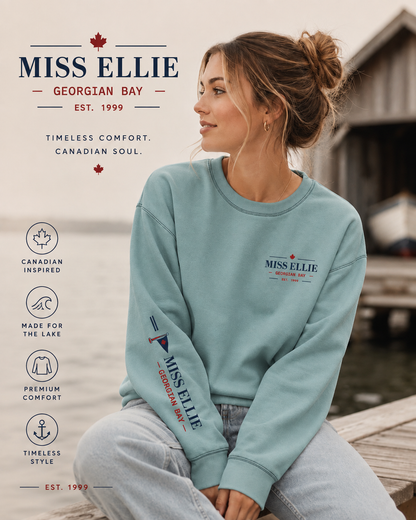 Cedar Club Crewneck Sweatshirt — Wake boat