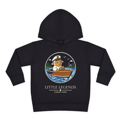 Toddler Hoodie — 'Little Legends' Boat Captain Design | Cedar Cubs Personalized Pullover