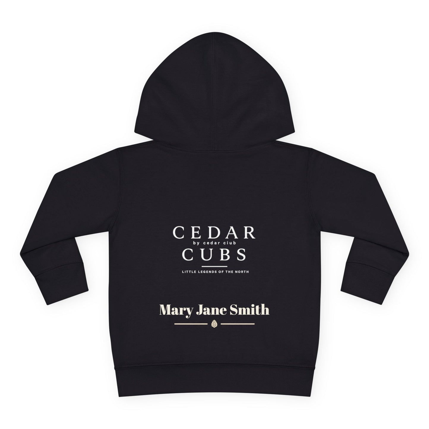 Toddler Hoodie — 'Little Legends' Stargazer Design | Cedar Cubs Personalized Pullover