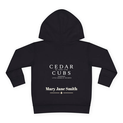 Toddler Hoodie — 'Little Legends' Stargazer Design | Cedar Cubs Personalized Pullover