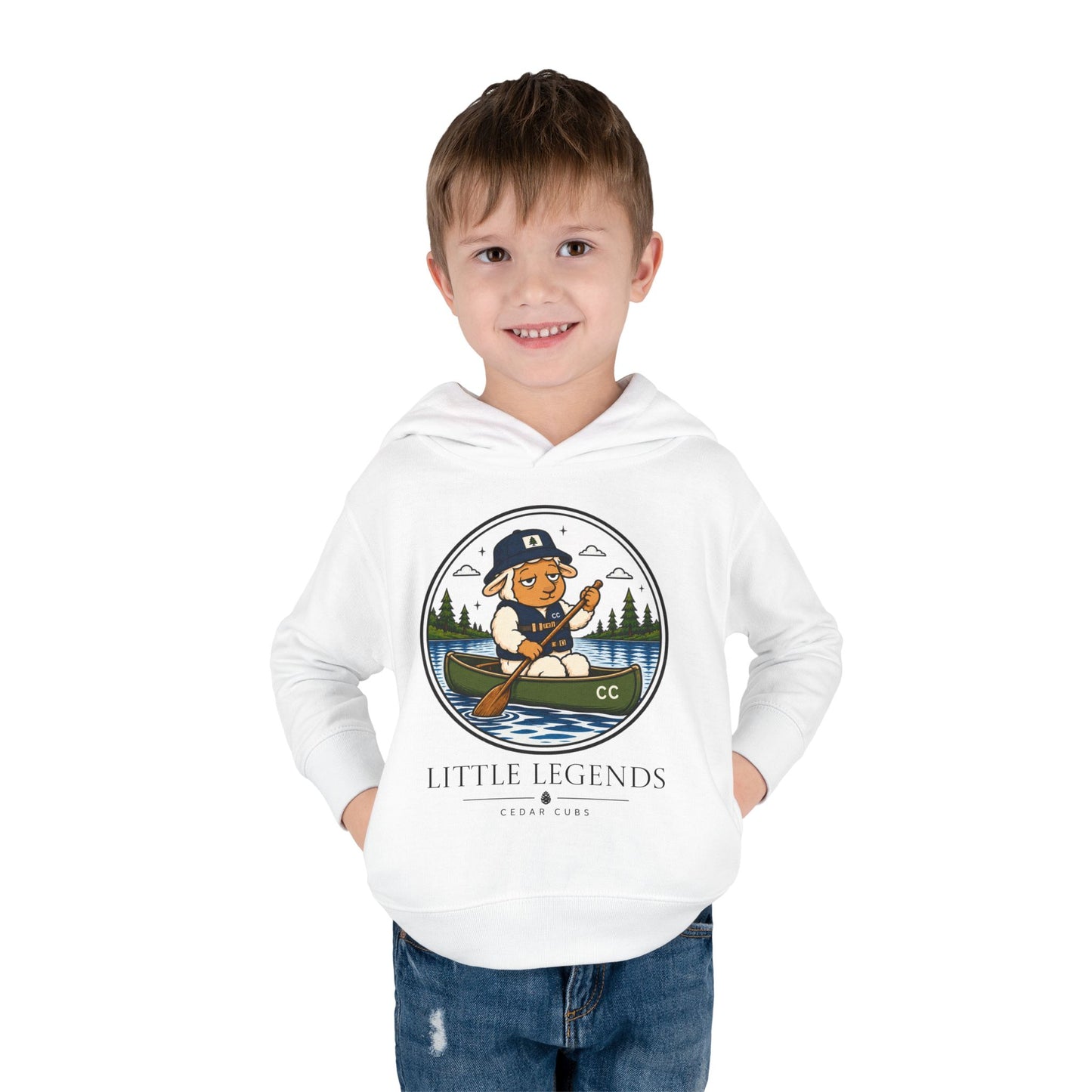 Copy of Toddler Hoodie — 'Little Legends' Canoeing Design | Cedar Cubs Personalized Pullover
