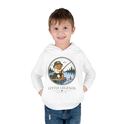 Toddler Hoodie — 'Little Legends' Fishing Design | Cedar Cubs Personalized Pullover
