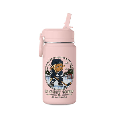 Hockey Sheep Mini Water Bottle — 14oz Kids/Travel Bottle