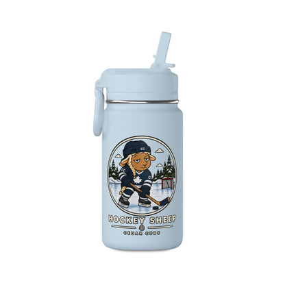 Hockey Sheep Mini Water Bottle — 14oz Kids/Travel Bottle