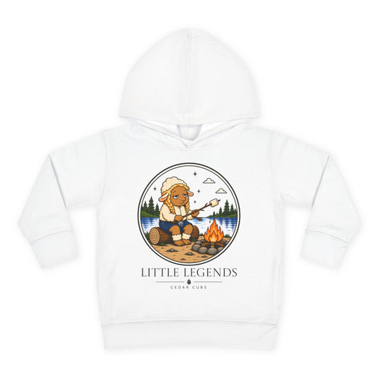 Toddler Hoodie — 'Little Legends' Campfire Design | Cedar Cubs Personalized Pullover