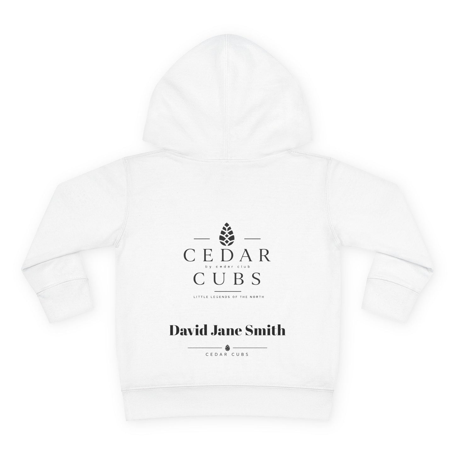 Copy of Toddler Hoodie — 'Little Legends' Canoeing Design | Cedar Cubs Personalized Pullover