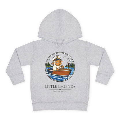 Toddler Hoodie — 'Little Legends' Boat Captain Design | Cedar Cubs Personalized Pullover