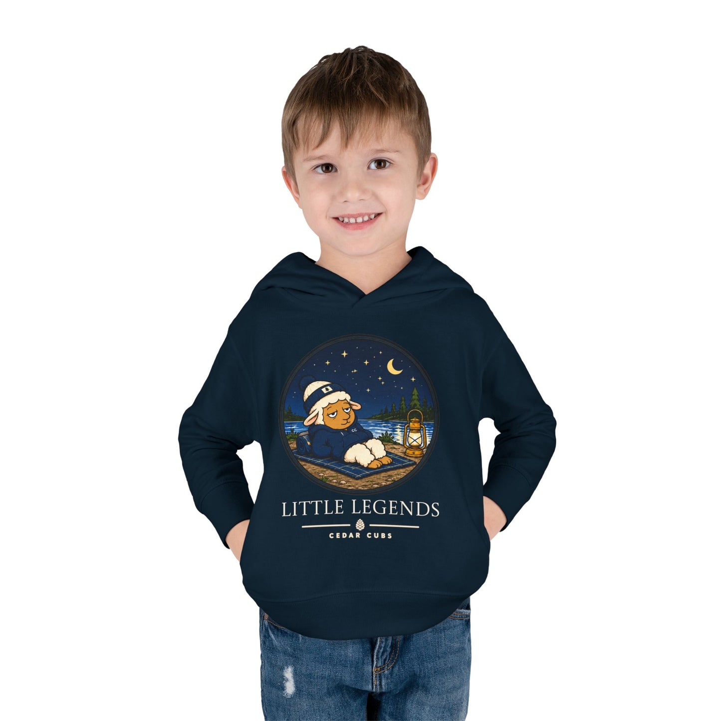 Toddler Hoodie — 'Little Legends' Stargazer Design | Cedar Cubs Personalized Pullover