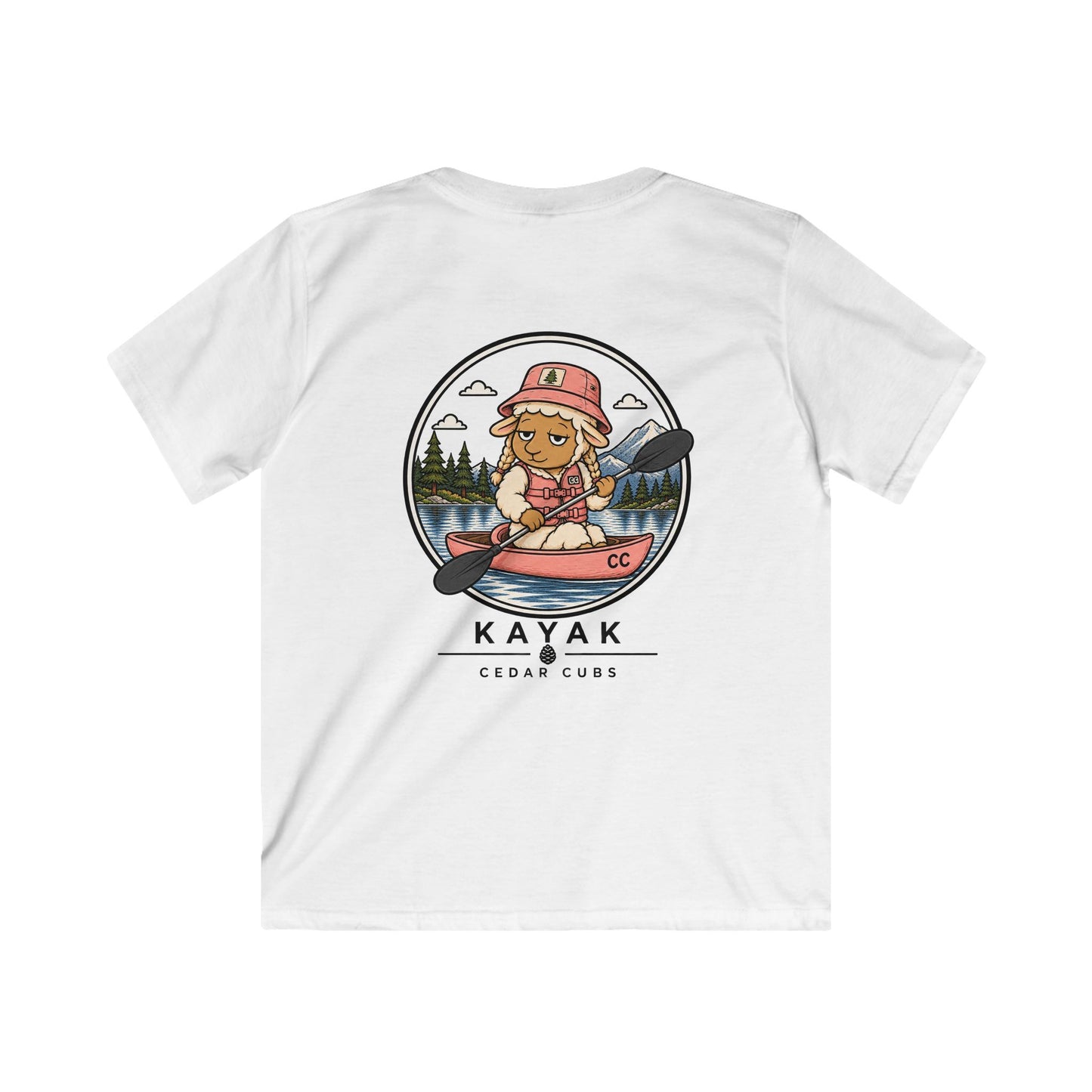 Kayak Sheep Kids T-shirt