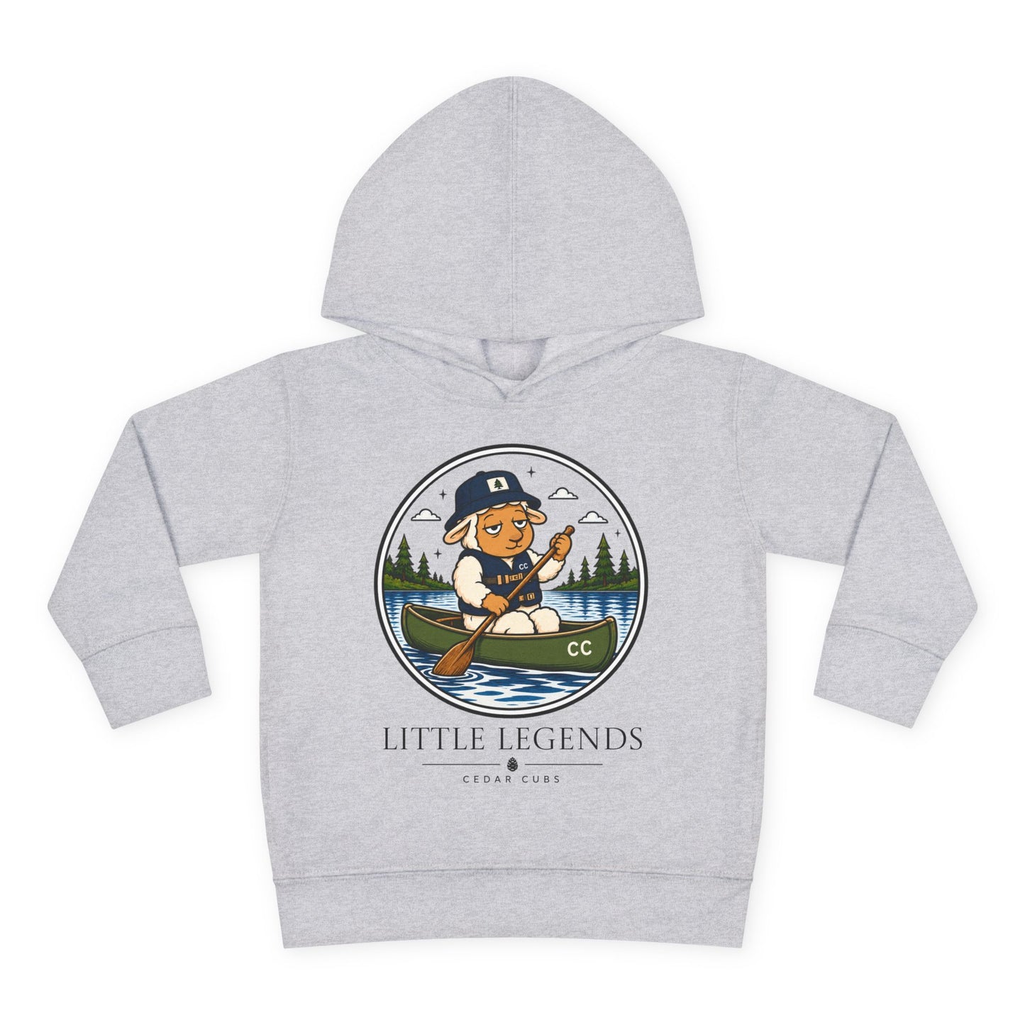 Copy of Toddler Hoodie — 'Little Legends' Canoeing Design | Cedar Cubs Personalized Pullover