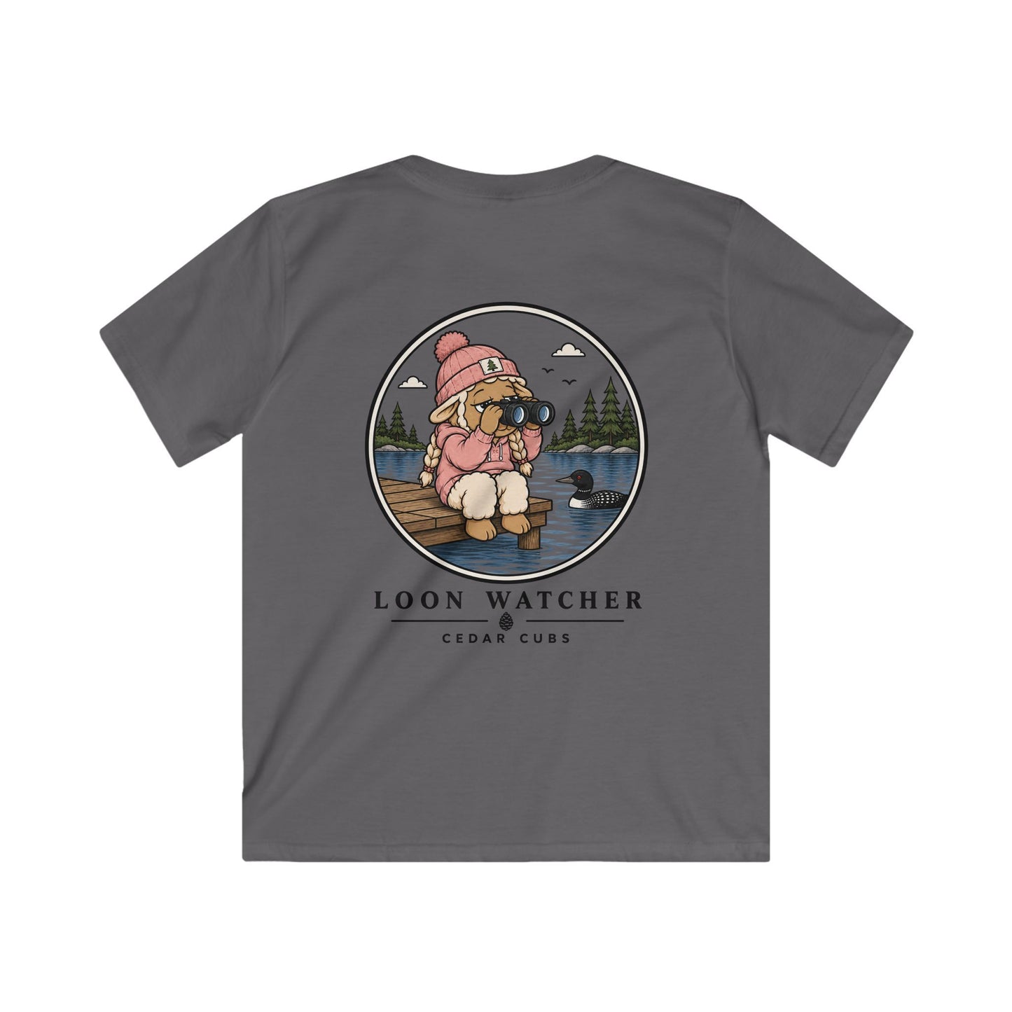 Loon Watcher Sheep Kids T-shirt