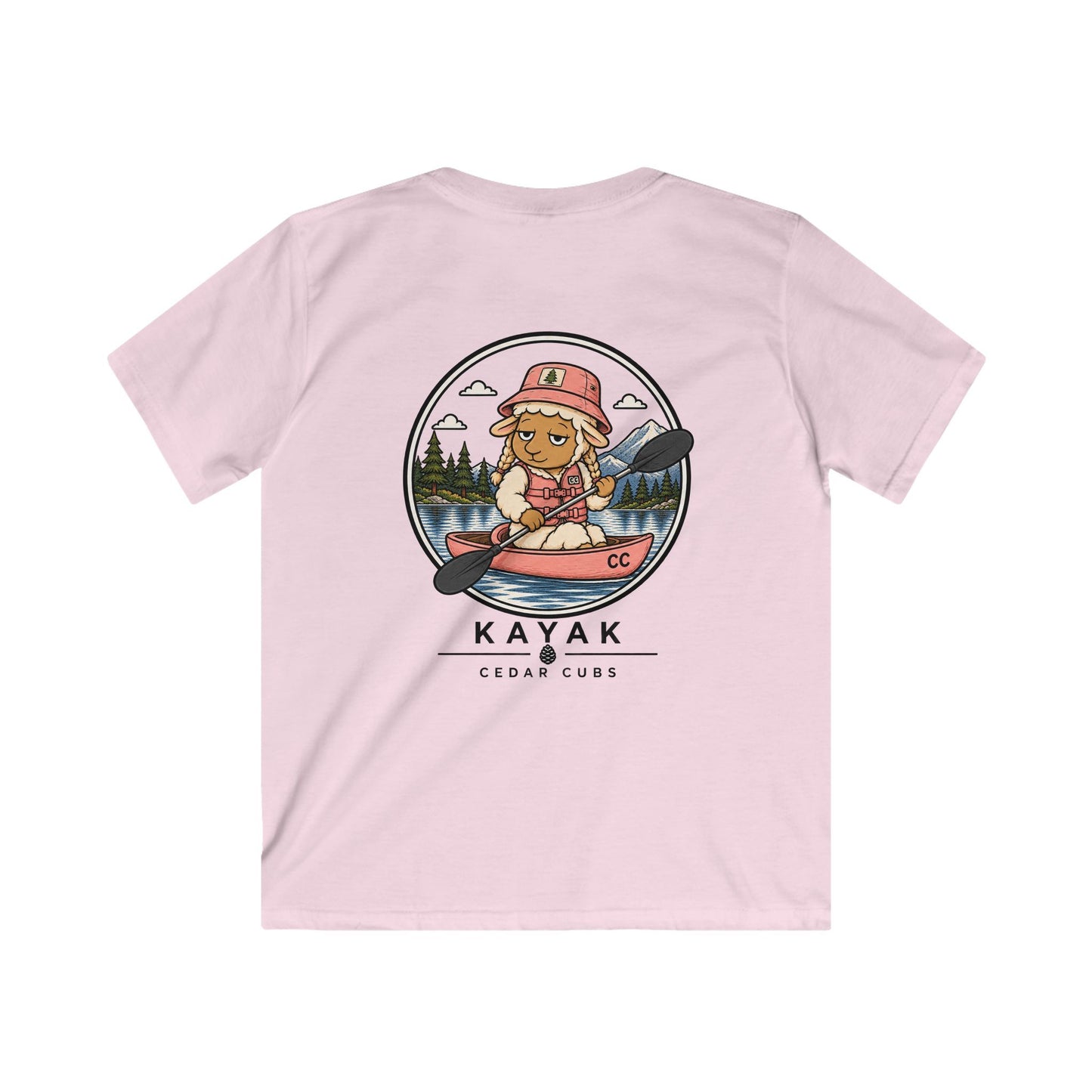 Kayak Sheep Kids T-shirt