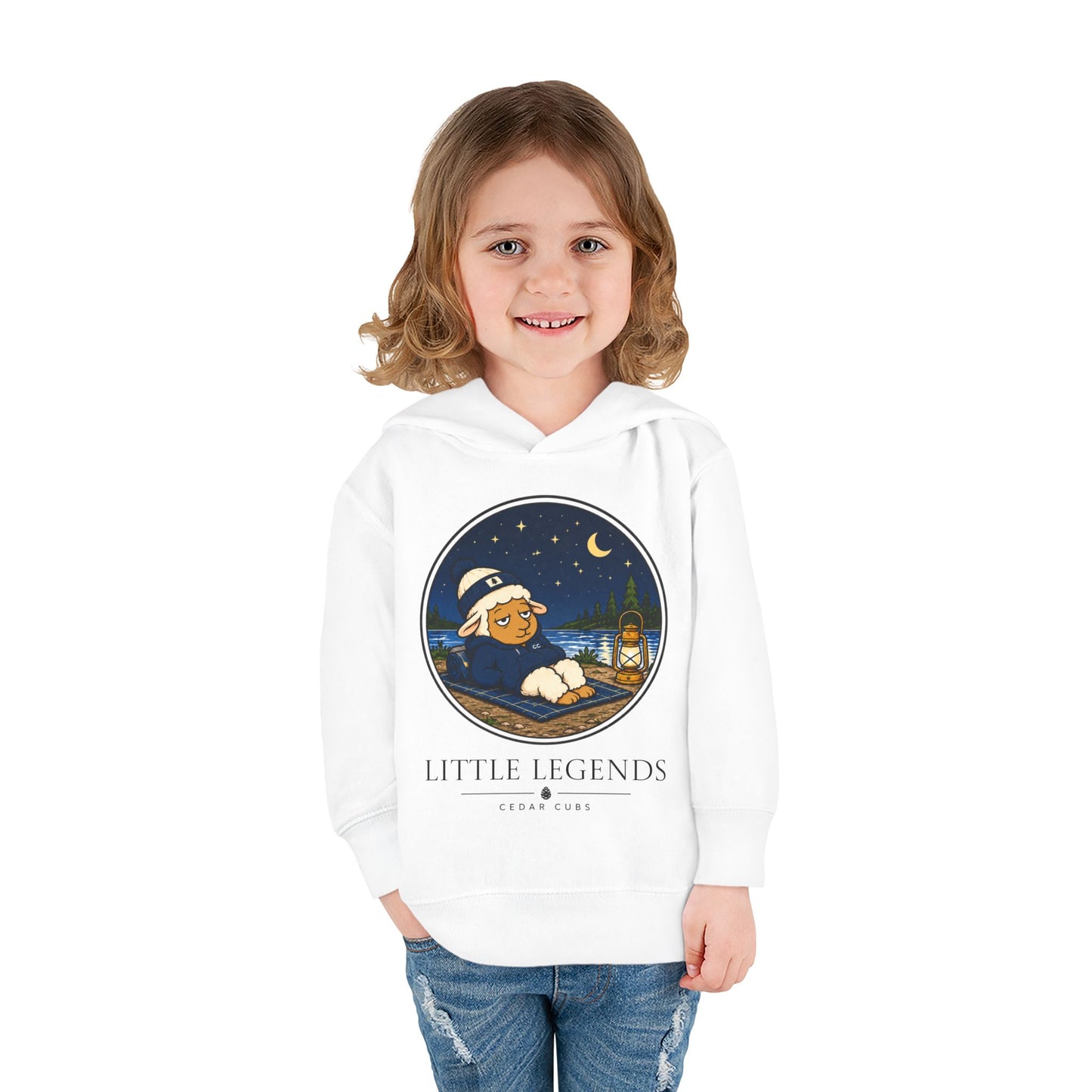 Toddler Hoodie — 'Little Legends' Stargazer Design | Cedar Cubs Personalized Pullover