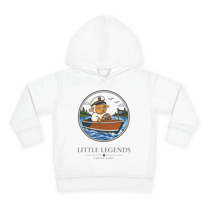 Toddler Hoodie — 'Little Legends' Boat Captain Design | Cedar Cubs Personalized Pullover