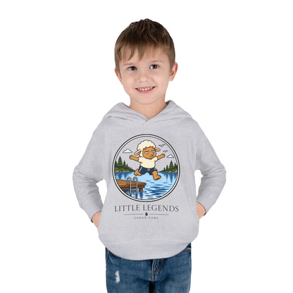 Toddler Hoodie — 'Little Legends' Dock Jump Design | Cedar Cubs Personalized Pullover