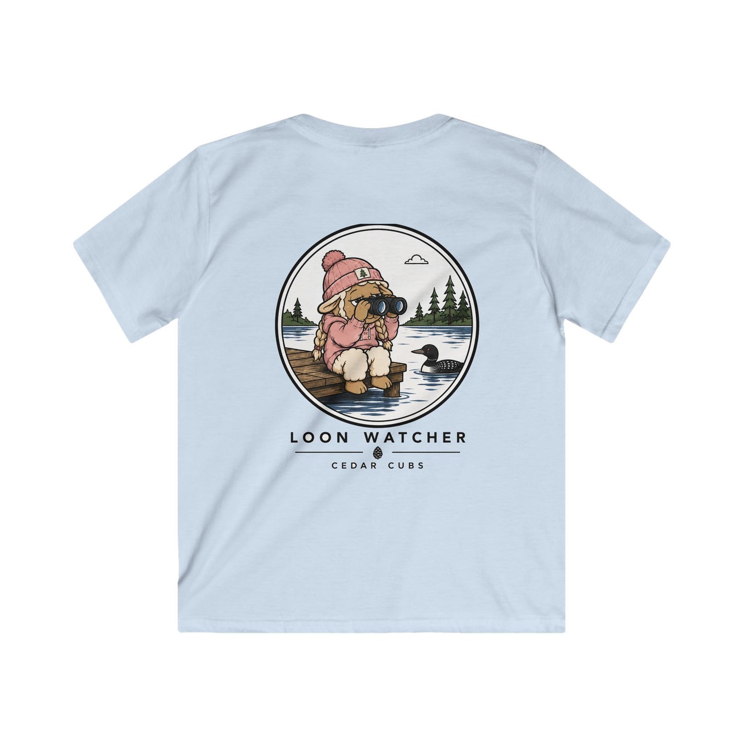 Loon Watcher Sheep Kids T-shirt
