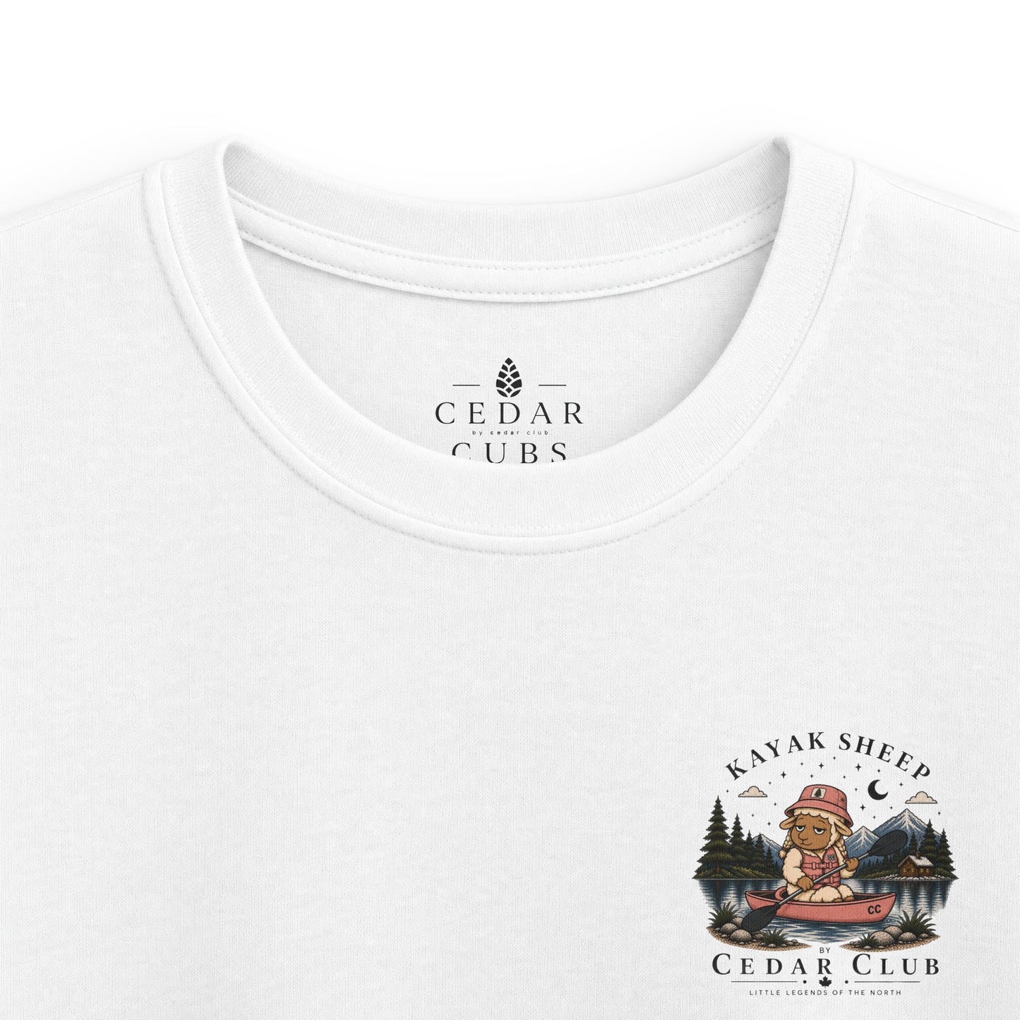 Kayak Sheep Kids T-shirt