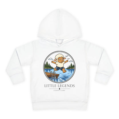 Toddler Hoodie — 'Little Legends' Dock Jump Design | Cedar Cubs Personalized Pullover