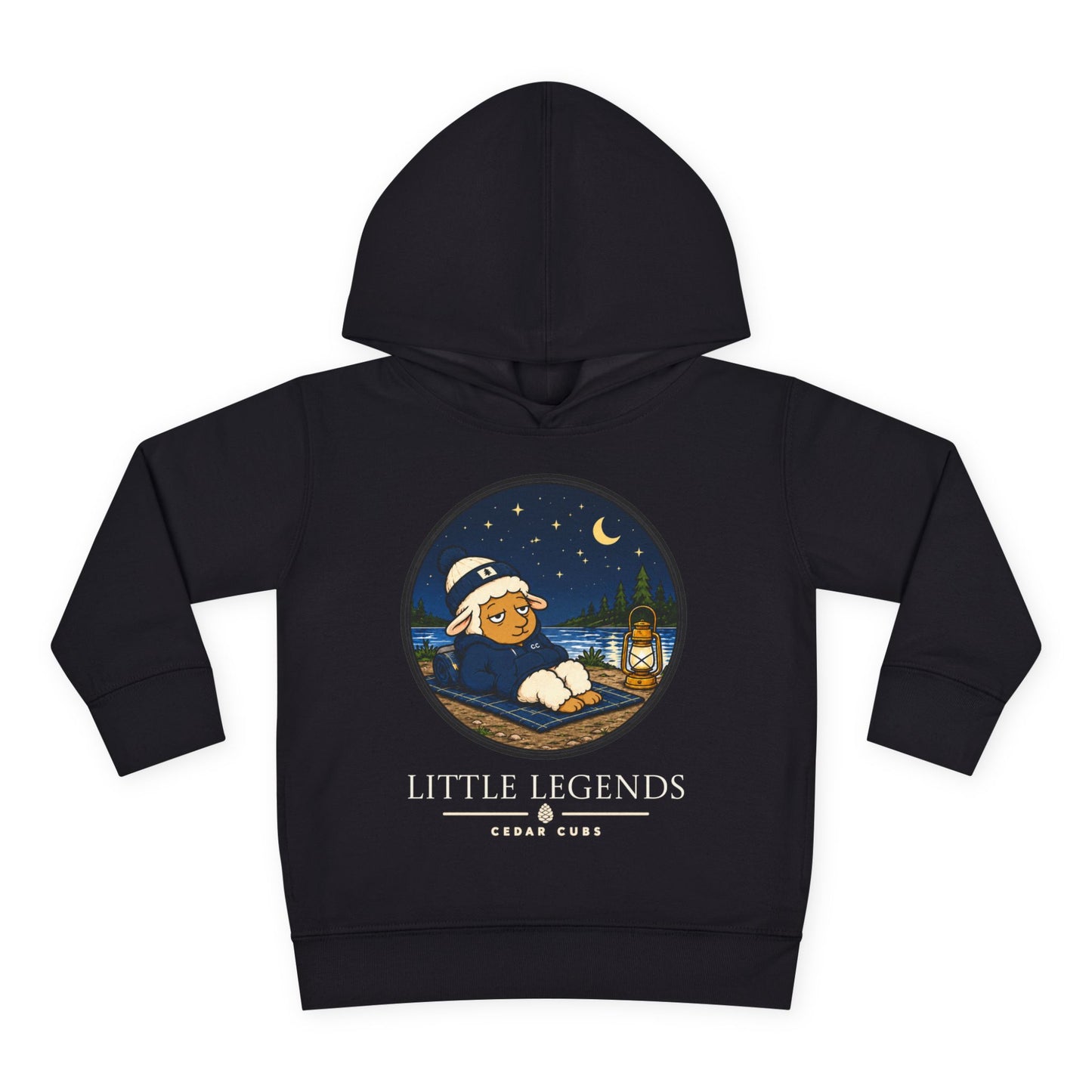 Toddler Hoodie — 'Little Legends' Stargazer Design | Cedar Cubs Personalized Pullover