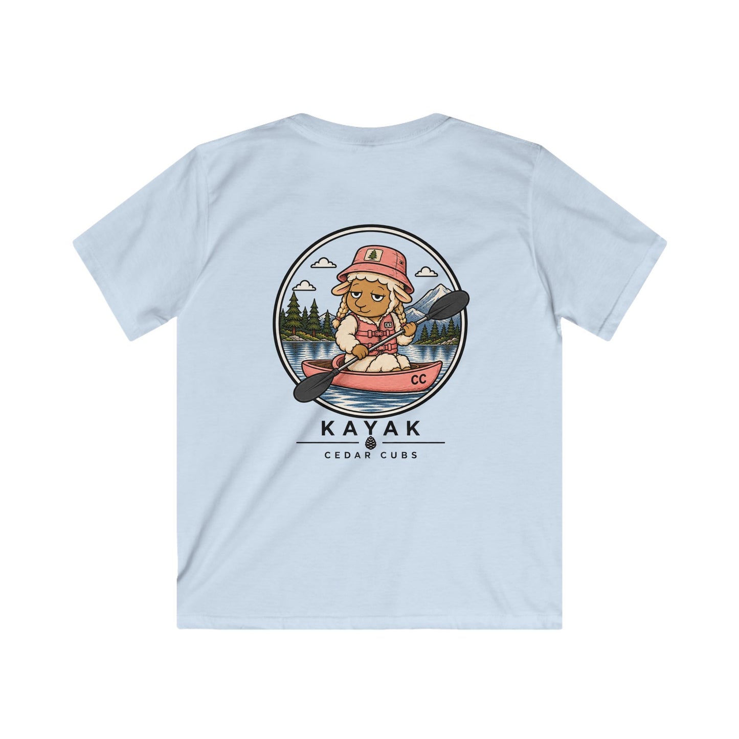 Kayak Sheep Kids T-shirt
