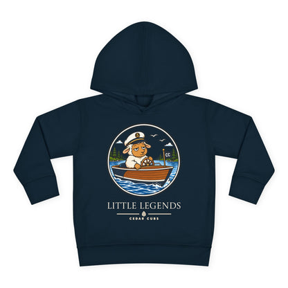 Toddler Hoodie — 'Little Legends' Boat Captain Design | Cedar Cubs Personalized Pullover