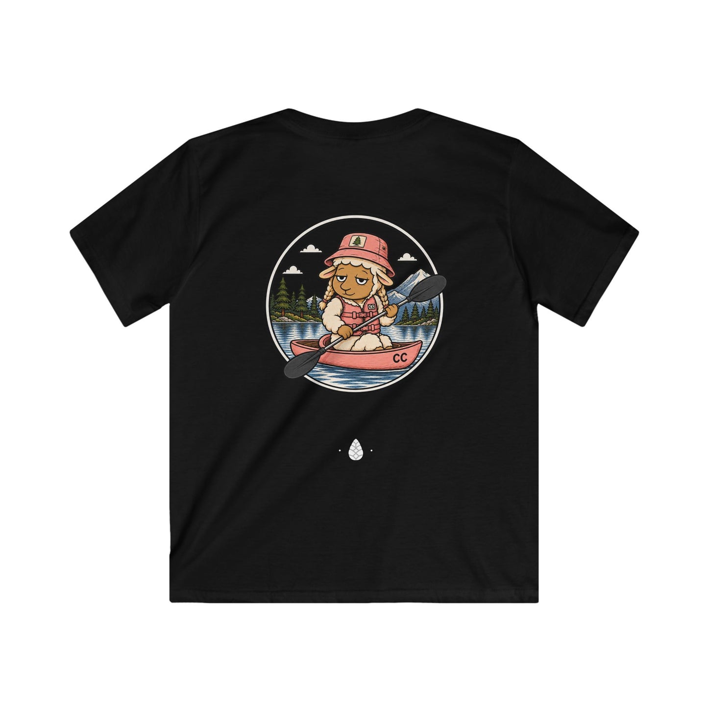 Kayak Sheep Kids T-shirt