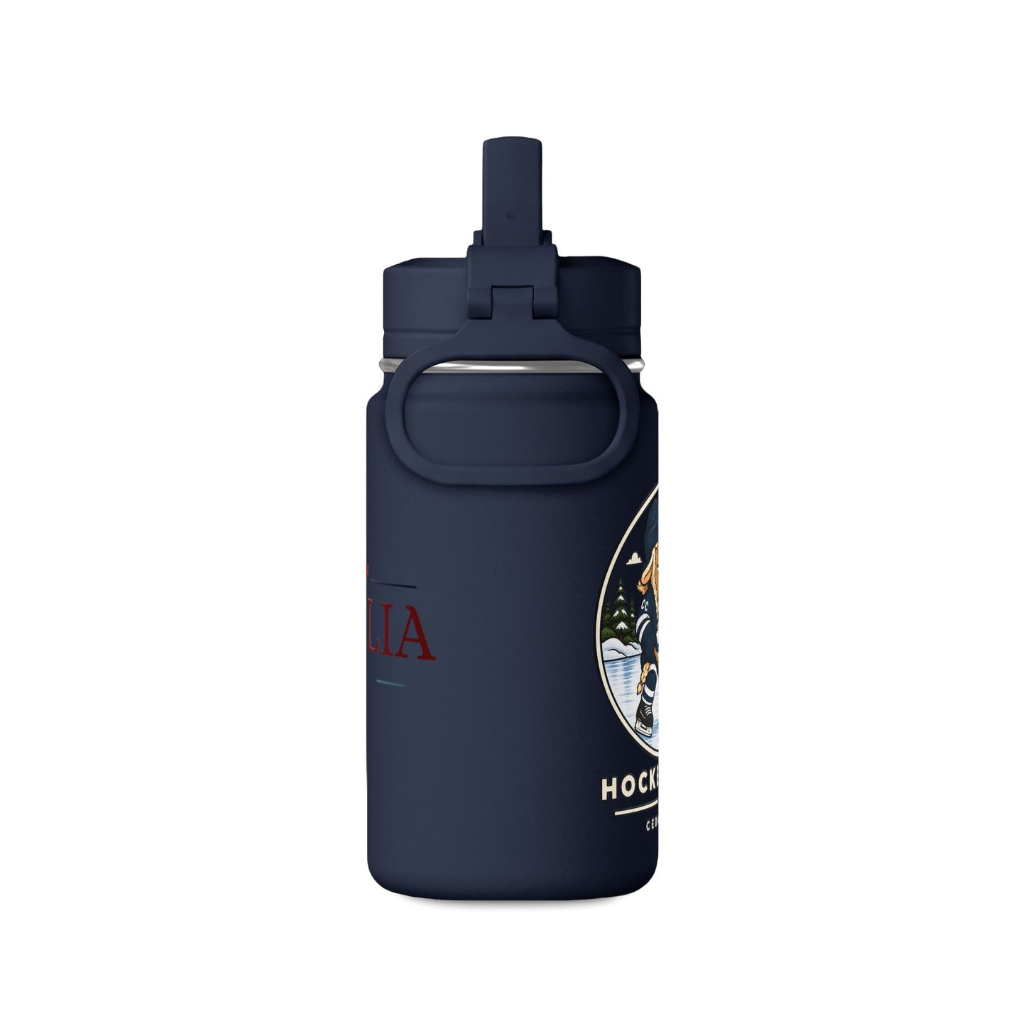 Hockey Sheep Mini Water Bottle — 14oz Kids/Travel Bottle