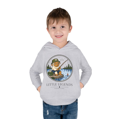 Toddler Hoodie — 'Little Legends' Fishing Design | Cedar Cubs Personalized Pullover