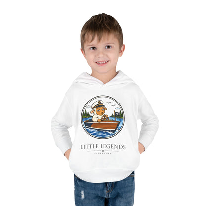 Toddler Hoodie — 'Little Legends' Boat Captain Design | Cedar Cubs Personalized Pullover