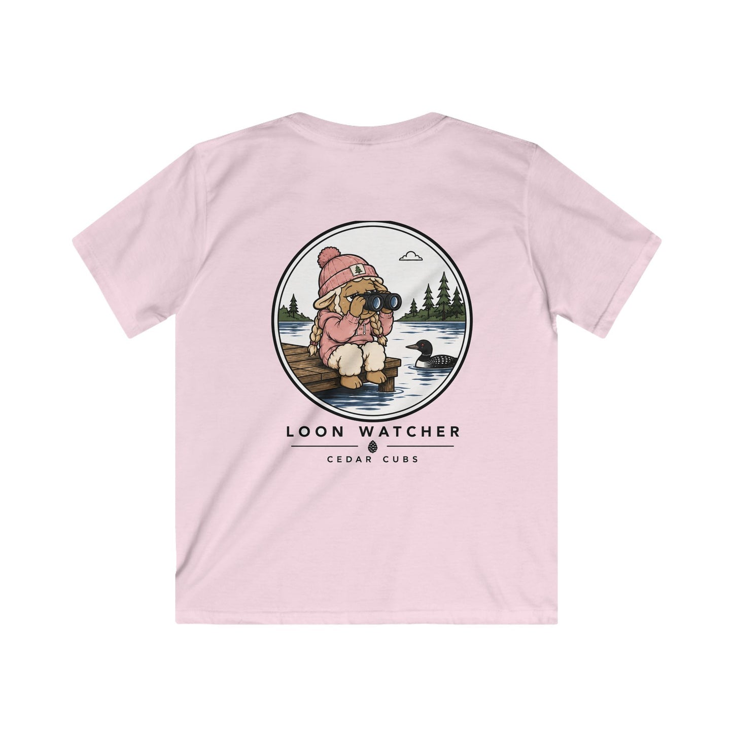 Loon Watcher Sheep Kids T-shirt