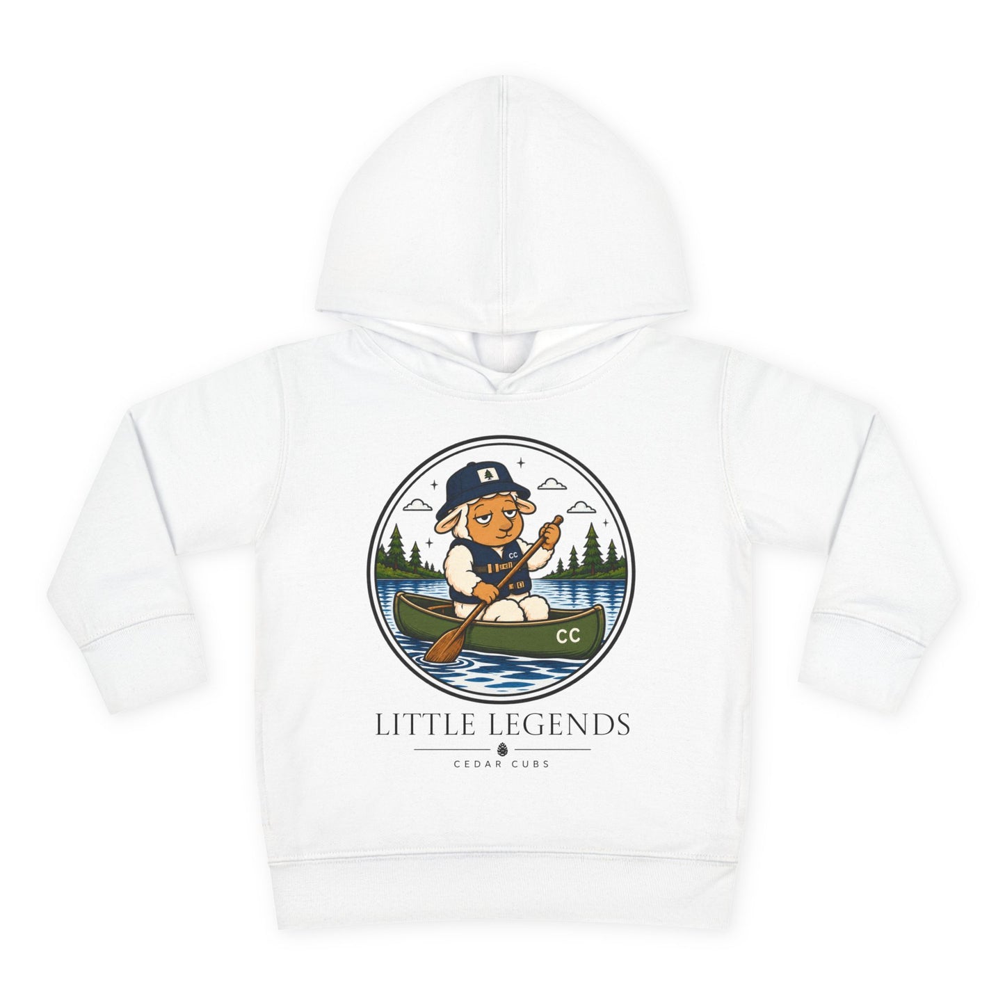 Copy of Toddler Hoodie — 'Little Legends' Canoeing Design | Cedar Cubs Personalized Pullover