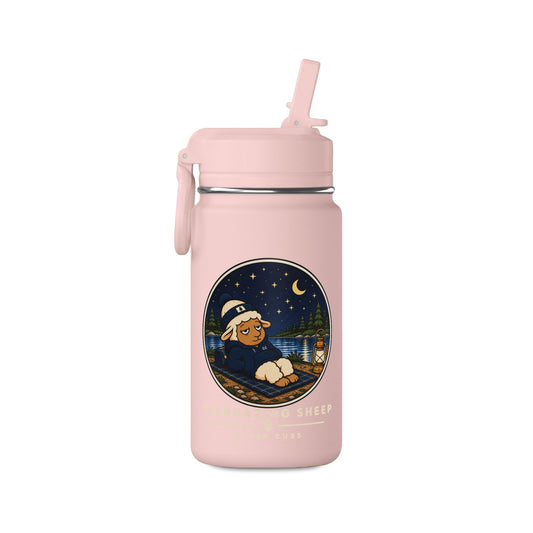 Stargazing Sheep Mini Water Bottle — 14oz Kids/Travel Bottle