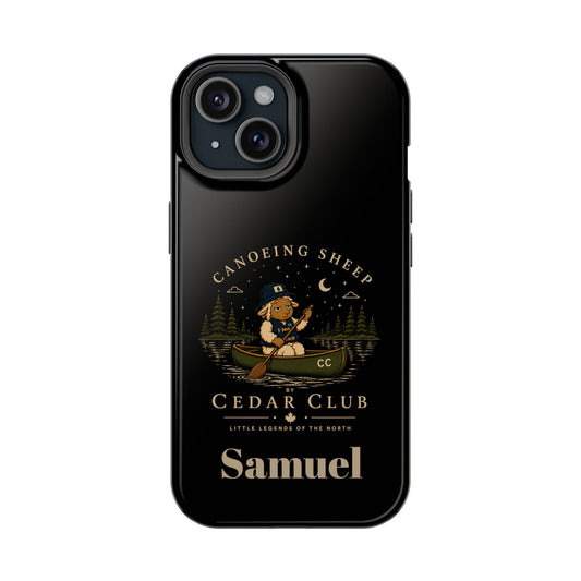 Personalized Canoeing Sheep Phone Case — Magnetic Impact-Resistant