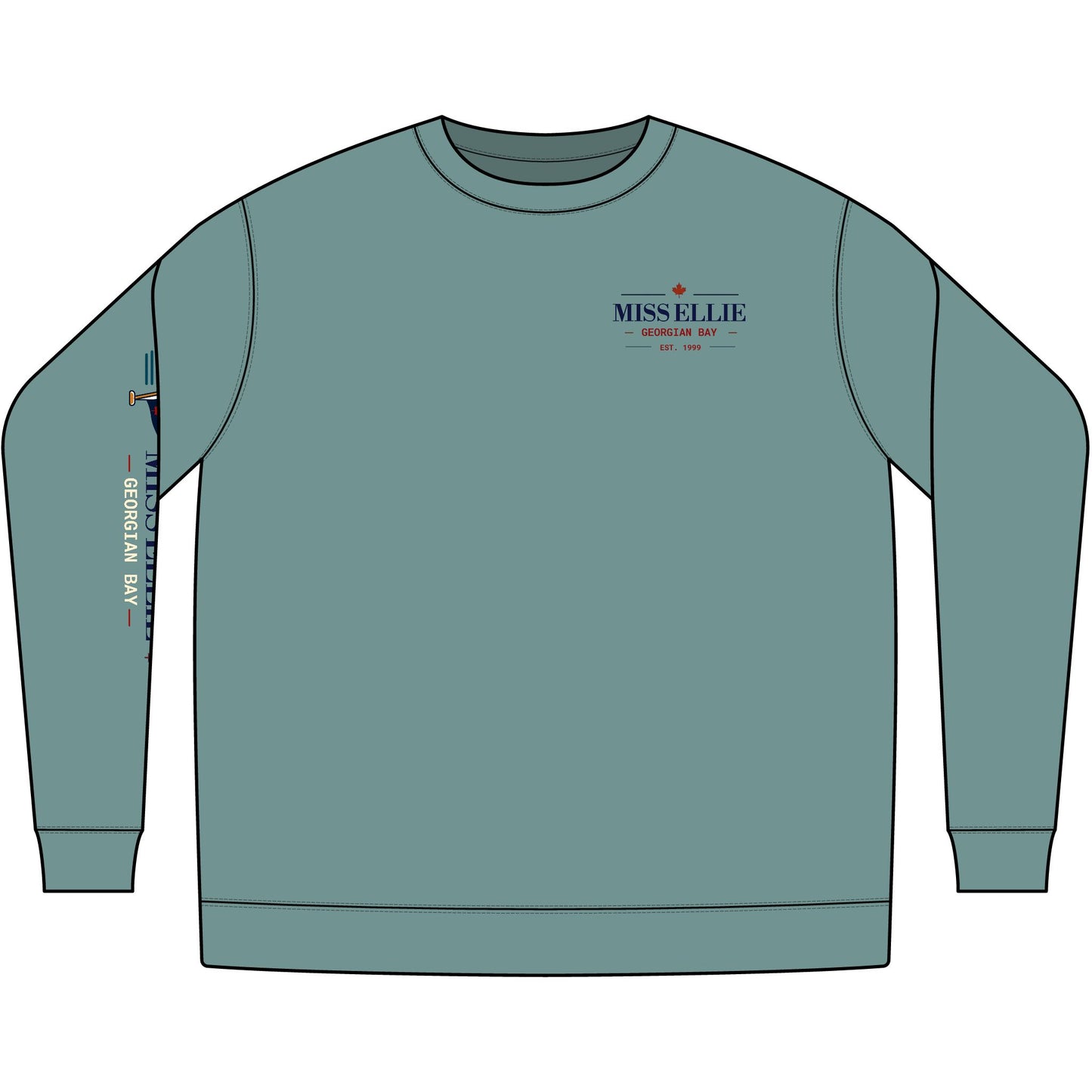 Cedar Club Crewneck Sweatshirt — Wake boat