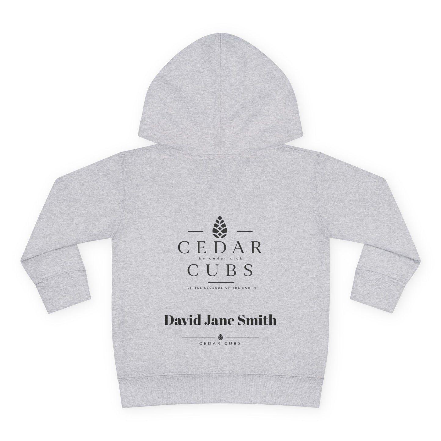Toddler Hoodie — 'Little Legends' Boat Captain Design | Cedar Cubs Personalized Pullover