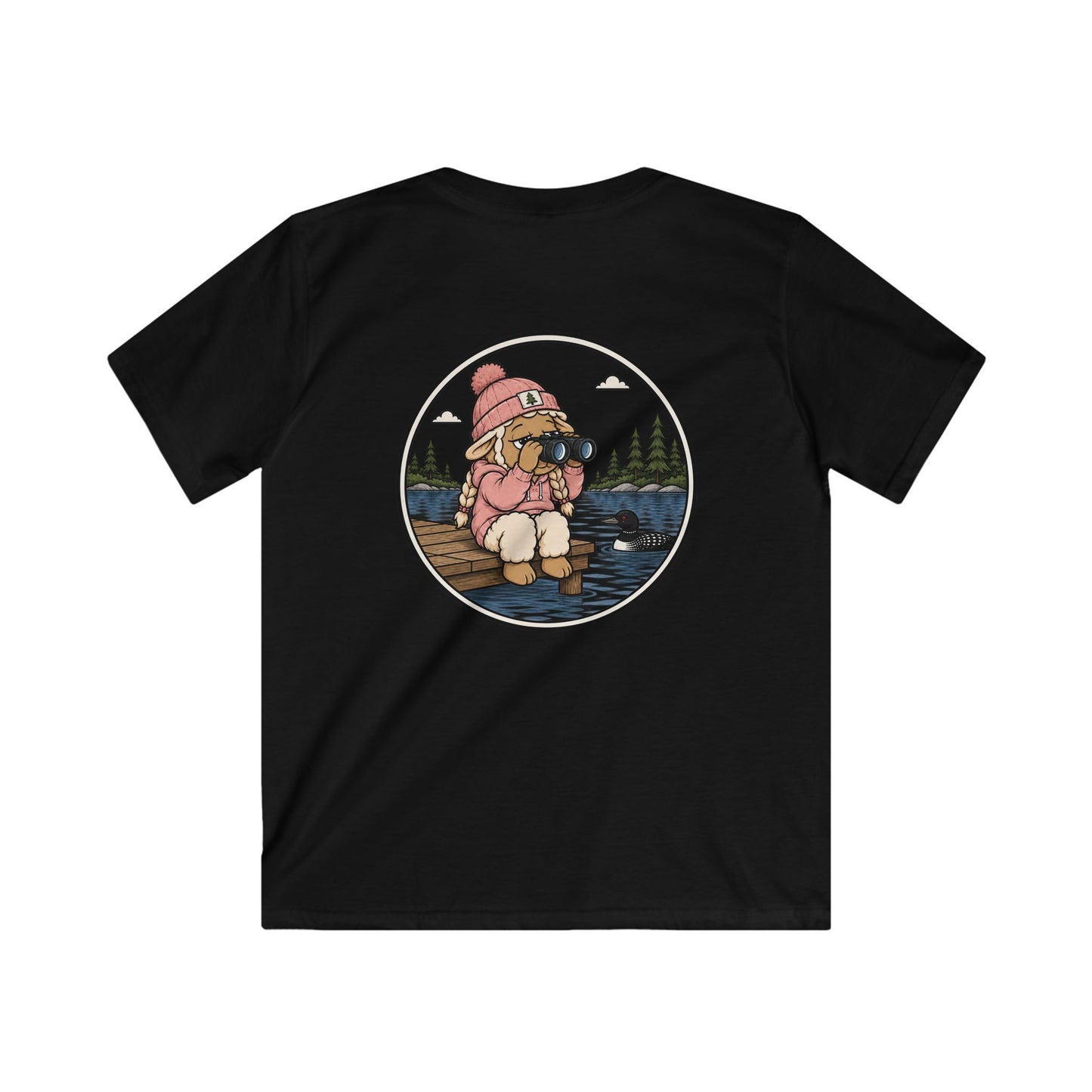 Loon Watcher Sheep Kids T-shirt