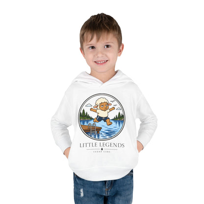 Toddler Hoodie — 'Little Legends' Dock Jump Design | Cedar Cubs Personalized Pullover
