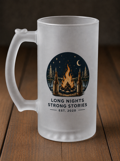 Frosted Glass Beer Mug —  Pint Glass