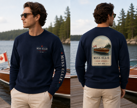 Personalized Vintage Runabout Crewneck